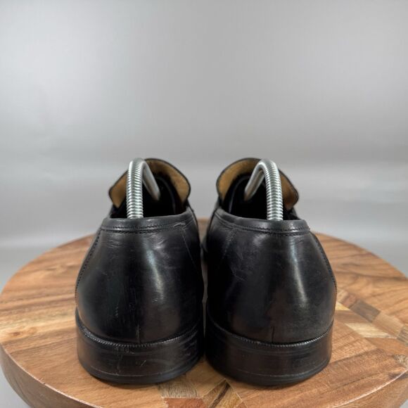 S Johnston & Murphy Black Leather Tassel Loafers Men’s size 11 M - Picture 4 of 8